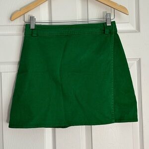 Sunday Best Kelly Green Wrap Skirt